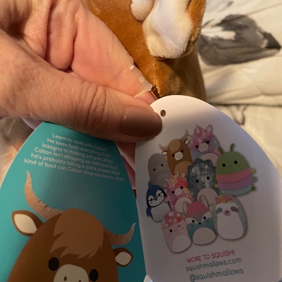 CALTON THE HIGHLAND COW SQUISHMALLOW 8” NWT - Picture 3 of 4